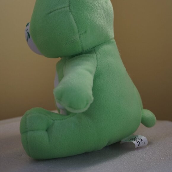 Vintage 2003 Nanco Care Bears Good Luck Bear 11" Plush (Green, Shamrock) - Picture 4 of 11